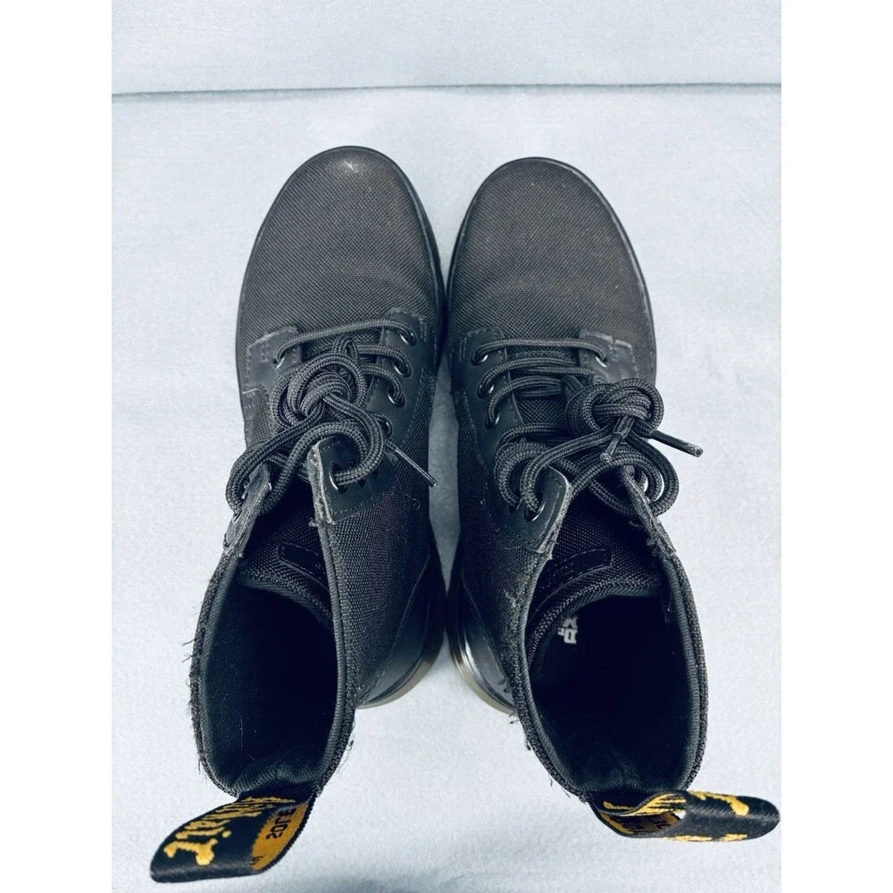 Dr. Martens Combs Tech Men’s 7 Women’s 8 Black Canvas Lace Up Combat Boots